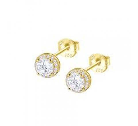 PENDIENTES LOTUS PLATA DORADA CIRCONITA LP3104-4/2