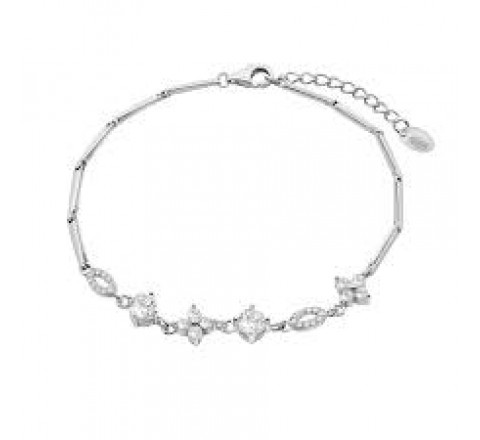 PULSERA LOTUS PLATA CON CIRCONITAS LP3675-2/1