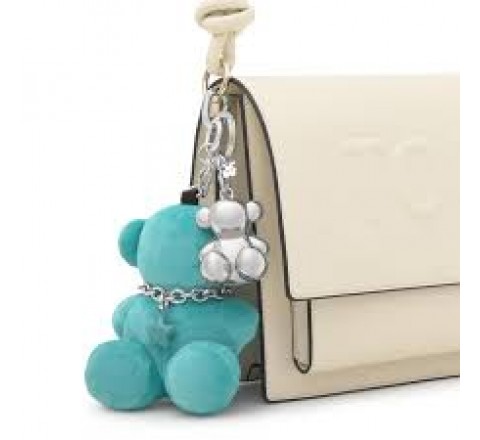 LLAVERO TOUS BOLD BEAR VELVET TURQUESA 2002361237