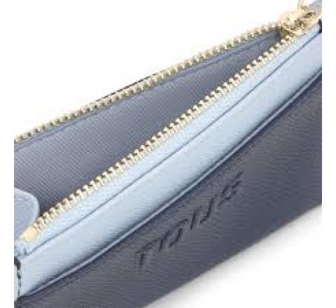 MONEDERO TARJ TOUS AUDREE SAFFIANO AZUL MARINO 2002361533