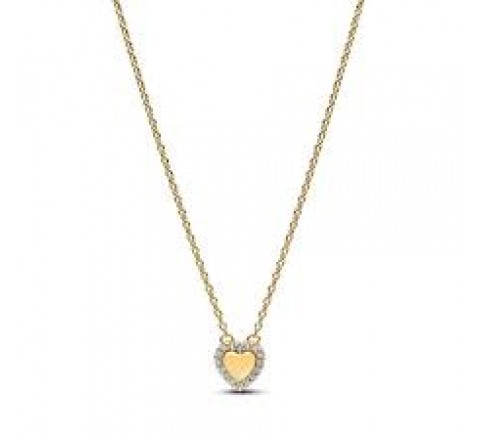 GARGANTILLA PANDORA PLATA DORADA CORAZON 364364C01-45