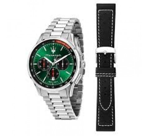 PACK RELOJ MASERATI ACERO ESFERA 42MM VERDE R8873624002