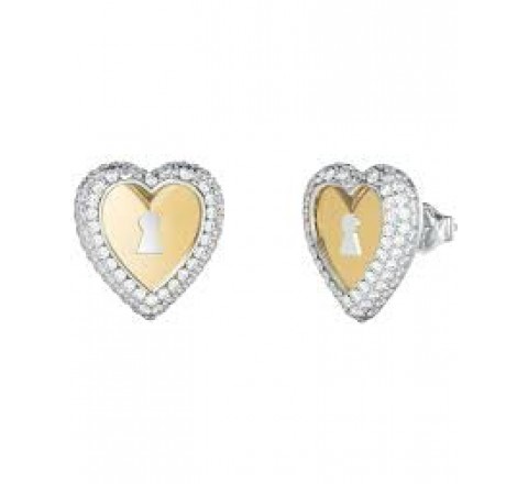 PENDIENTES GUESS ACERO DORADO CORAZON CIR JUBE06062JWYGRHT-U