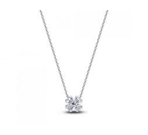 GARGANTILLA PANDORA PLATA TREBOL SUERTE BRILLAN 394502C01-45