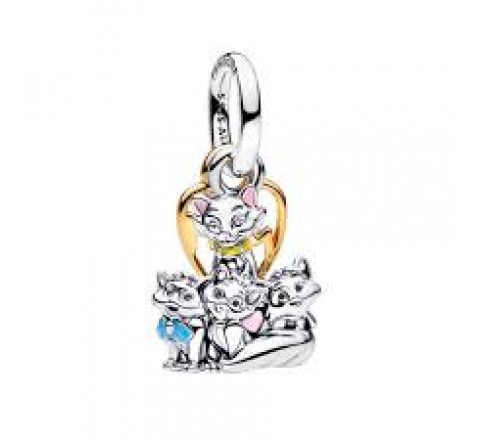 CHARM PANDORA PLATA DUQUESA Y GATITOS ARISTOGATOS 764465C01