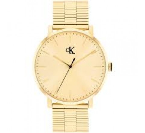 RELOJ CALVIN KLEIN CAJA Y ARMIS ACERO DORADO 25200549