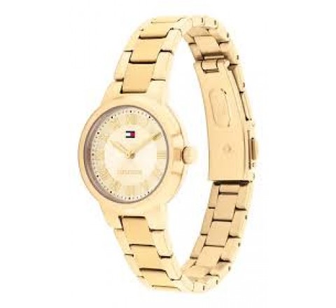 RELOJ TOMMY HILFIGER CAJA Y ARMIS ACERO DORADO 1782905