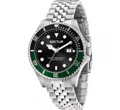 RELOJ SECTOR CAJA 43MM Y ARMIS ACERO ESFERA NEGR R3253161052