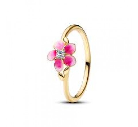 ANILLO PANDORA PLATA DORADA DISNEY MOANA ROSA 163844C01-52