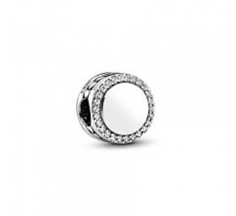 CHARM PANDORA PLATA BOTON BRILLANTE PARA GRABAR 798747C01