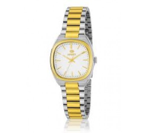 RELOJ MAREA CAJA Y ARMIS ACERO BICOLOR DORADO B54288/3