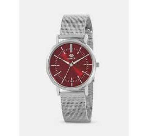 RELOJ MAREA CAJA Y ARMIS ACERO ESFERA ROJA B41404/2