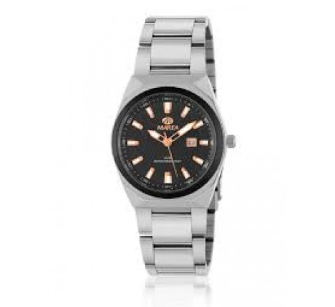 RELOJ MAREA CAJA Y ARMIS ACERO ESFERA NEGRA B36224/2