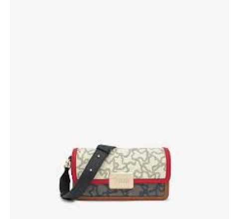 BANDOLERA S TOUS KAOS ICON BEIGE-NEGRO 2002462103