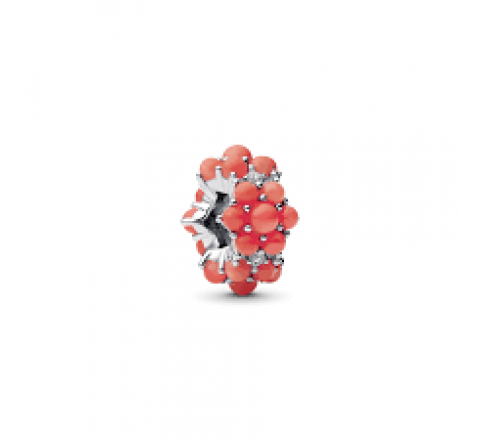 CHARM PANDORA PLATA OCEANO COLOR CORAL 793897C01