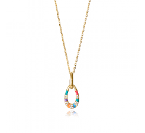 GARGANTILLA VICEROY PLATA DORADA CIRCONITAS 15133C100-39