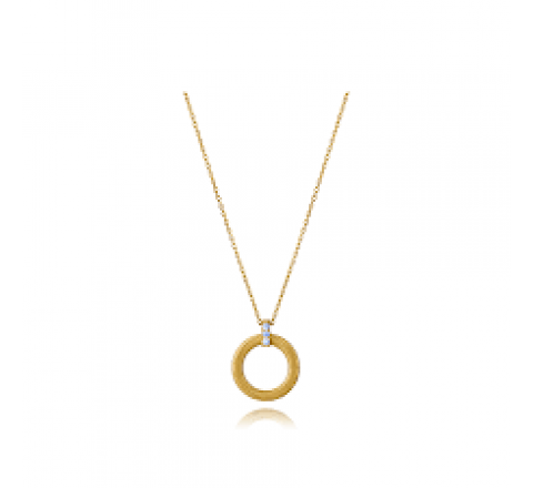 GARGANTILLA VICEROY PLATA DORADA CIRCONITAS 13243C100-30