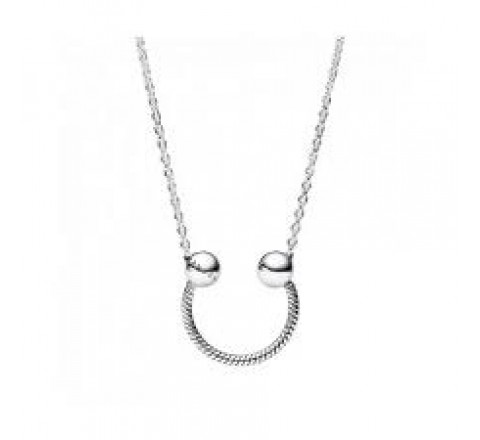 COLLAR PANDORA PLATA HERRADURA MOMENTS 392747C00-45