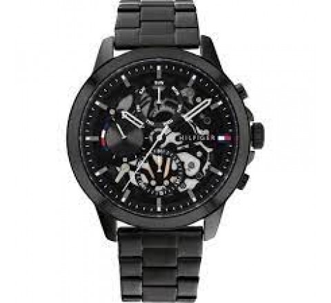 RELOJ TOMMY HILFIGER CAJA Y ARMIS ACERO NEGRO 1710478