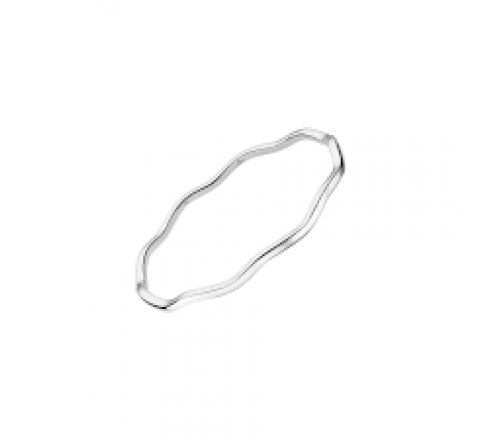 PULSERA LOTUS PLATA RIGIDA ONDULADA LP3462-2/2