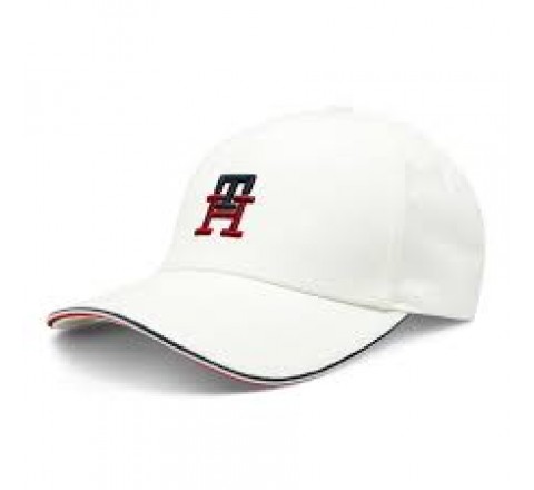 GORRA TOMMY HILFIGER BLANCA LOGO BORDADO AM0AM11514 YCF