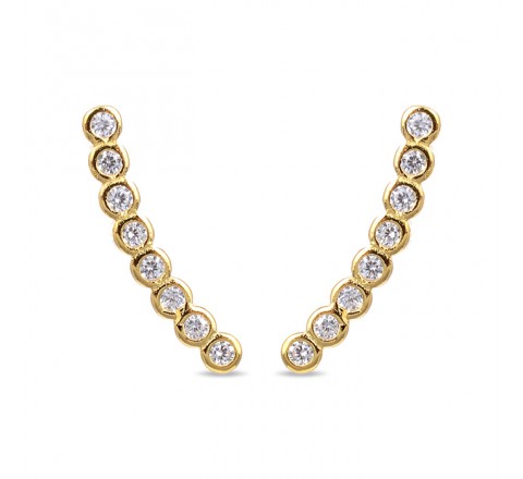 PENDIENTES LUXENTER EH533Y0000 PLATA CHAPADA CIRCONITAS
