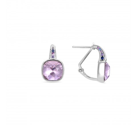 PENDIENTES LUXENTER PLATA ROSA FRANCIA OMEGA EH79999700