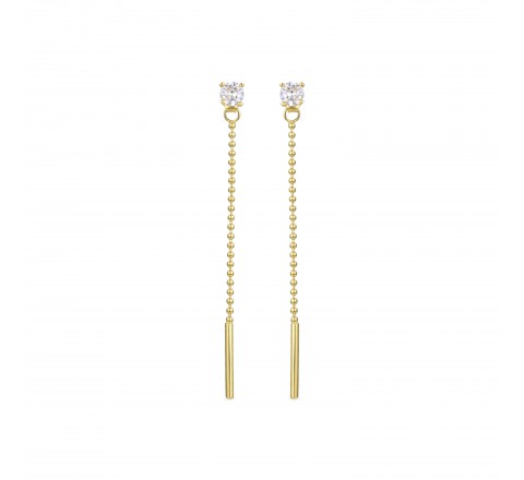 PENDIENTES LUXENTER PLATA DORADA COLGANDO EH805Y0000