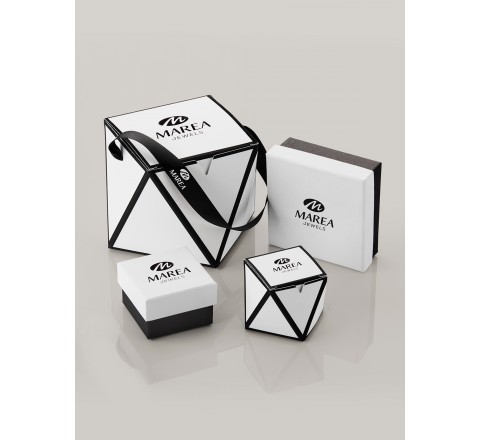 PENDIENTES MAREA PLATA AROS CON CIRCONITAS D02501/AT