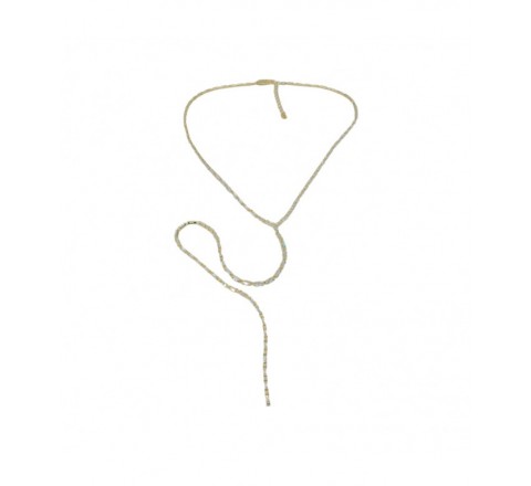 COLLAR IVOIRE METAL DORADO Y PIEDRAS Z2016254/D