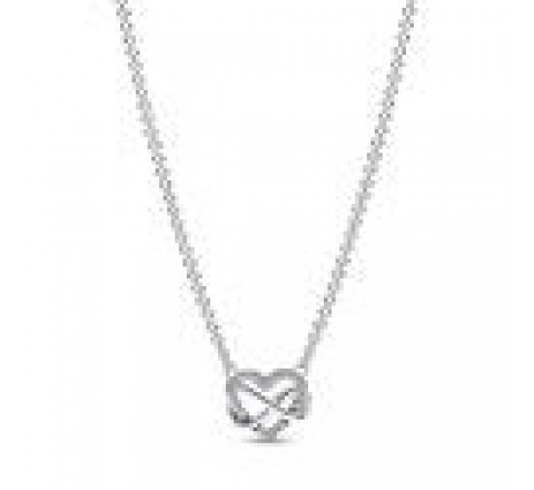 GARGANTILLA PLATA CORAZON CON INFINITO 392666C01-50