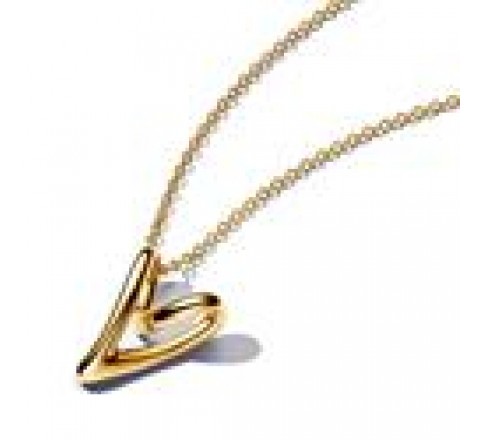 CADENA PLATA PANDORA 363272C00-70 CORAZON ORMA ORGANICA