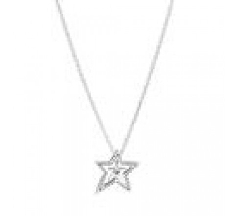 COLLAR PANDORA PLATA ESTRELLA CIRCONITAS 390020C01-45