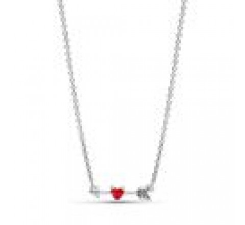 COLLAR PANDORA FLECHA Y CORAZON CRISTAL MURANO 393669C01-50