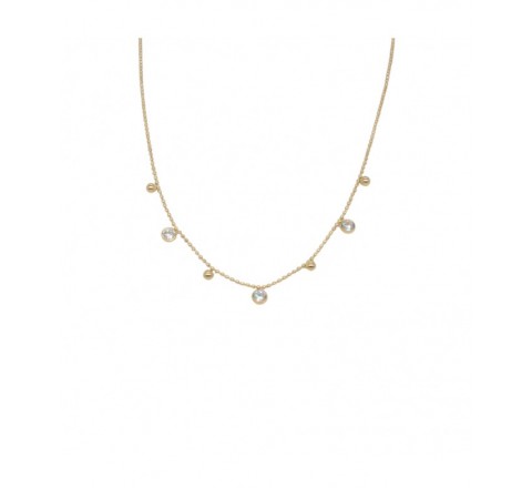 COLLAR IVOIRE DE ACERO Y PIEDRAS Z2016647/D