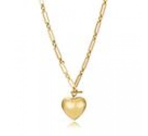 COLLAR VICEROY ACERO IP DORADO CORAZON 75396C01012