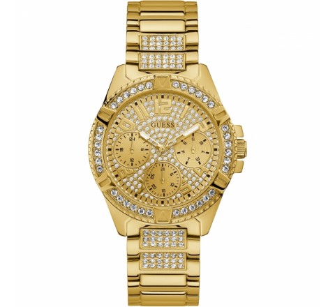 RELOJ GUESS ACERO DORADO Y CIRCONITAS W1156L2