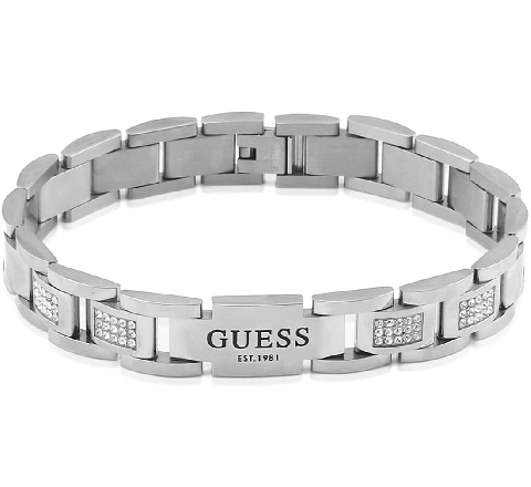 PULSERA GUESS ACERO ESLABONES CIRCONITAS JUMB01342JWSTT-U