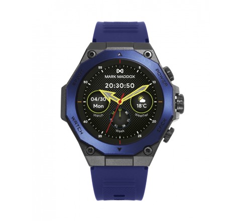 RELOJ SAMRTA MARK MADDOX METAL NEGRO AZUL HS2003-30