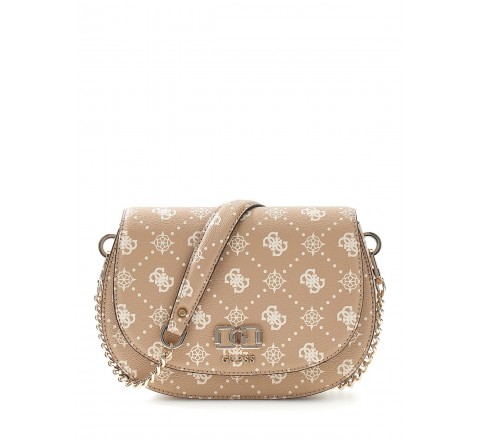 BOLSO GUESS EMELIE LOGO FLAP SHOULDER BAG HWGP9928200 BSG