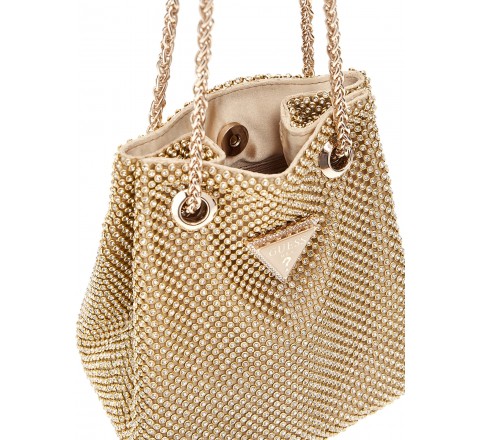 BOLSO GUESS ZALINA POUCH DORADO HWRP935075