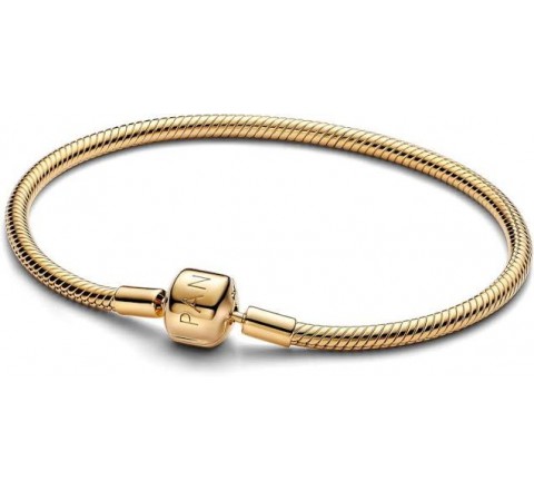 PULSERA PANDORA PLATA DORADA CIERRE DE BARRIL 563390C00-19