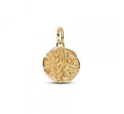 CHARM PANDORA PLATA DORADA MEDALLON TRIGO 764804C01