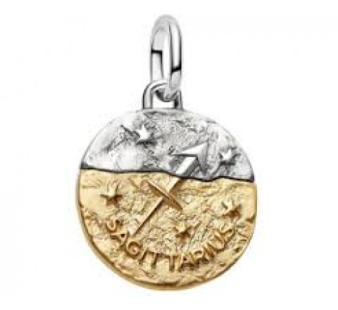 CHARM PANDORA PLATA BICOLOR ZODIACO SAGITARIO 764988C01