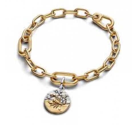 CHARM PANDORA PLATA BICOLOR ZODIACO ESCORPIO 764985C01