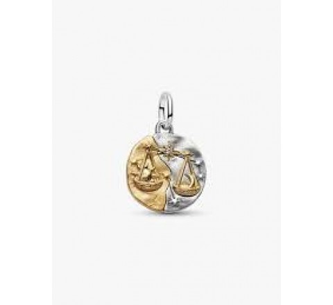 CHARM PANDORA PLATA BICOLOR ZODIACO LIBRA 764983C01