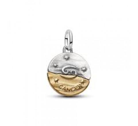 CHARM PANDORA PLATA BICOLOR ZODIACO CANCER 764984C01