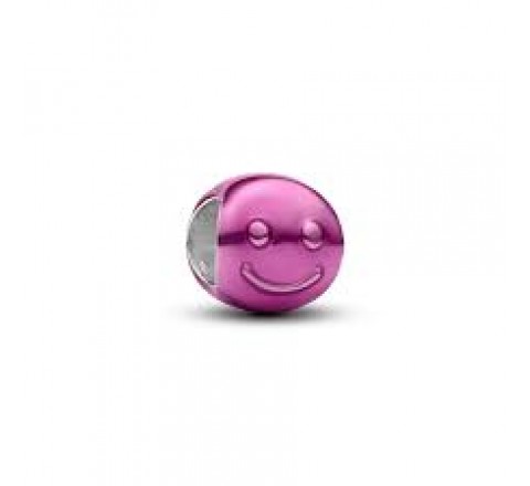 CHARM PANDORA PLATA MINI CARA FELIZ ROSA 794815C01