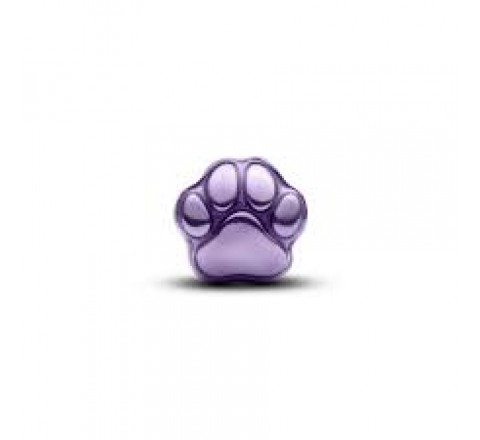 CHARM PANDORA PLATA MINI HUELLA MORADA 794782C01