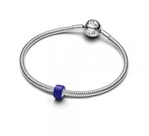 CHARM PANDORA PLATA CRISTAL DE MURANO AZUL 794773C01